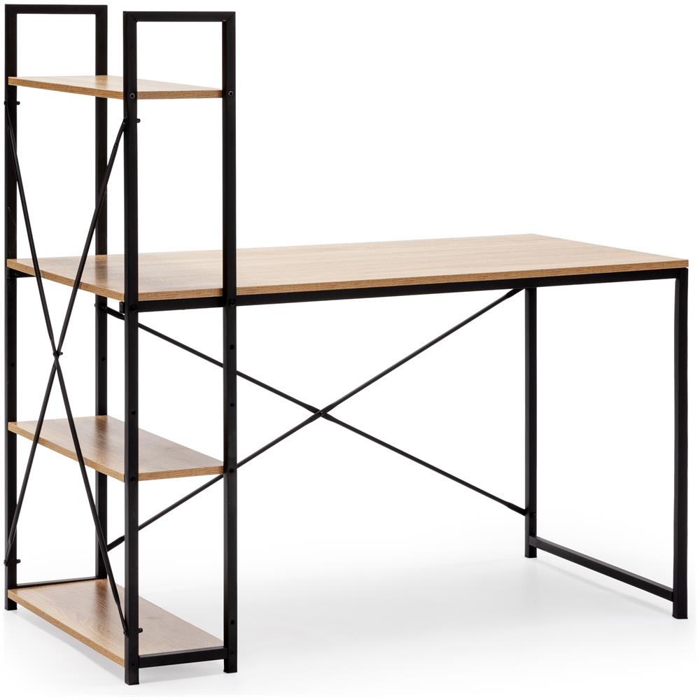 Scrivania Lidia 3 Ripiano Nera, 120 Cm (larghezza) - Foto 5