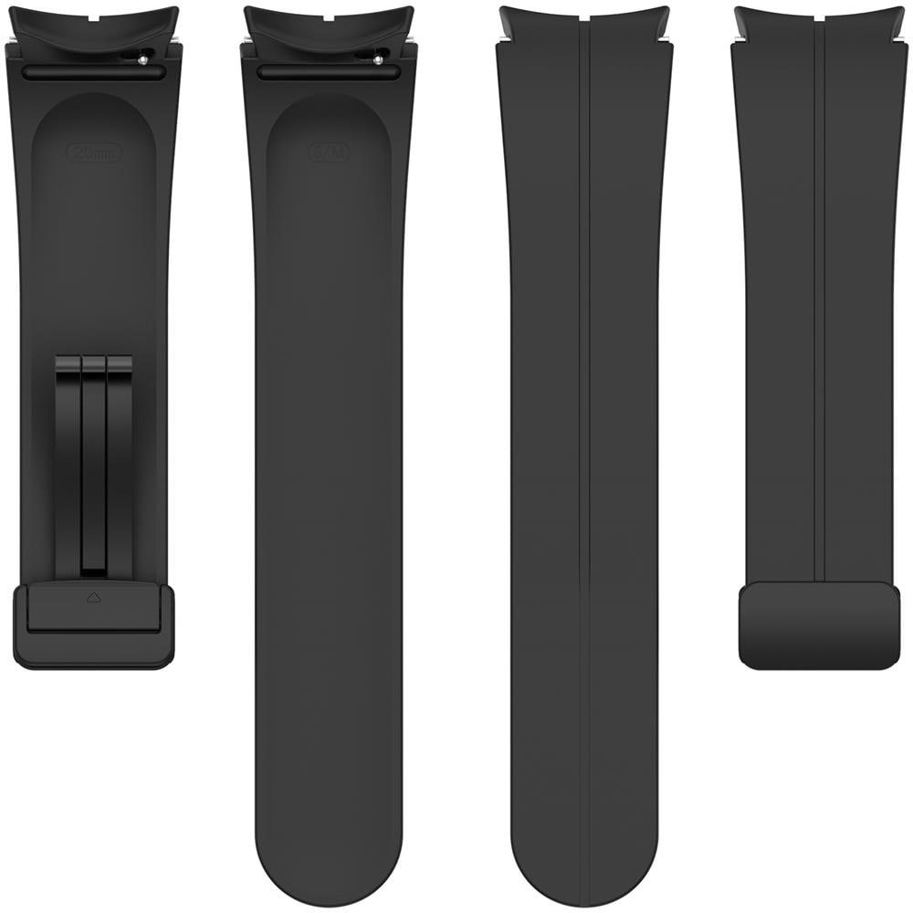 Bracciale In Silicone 20 Mm Per Samsung Galaxy Watch 5/4 Black - Foto 2