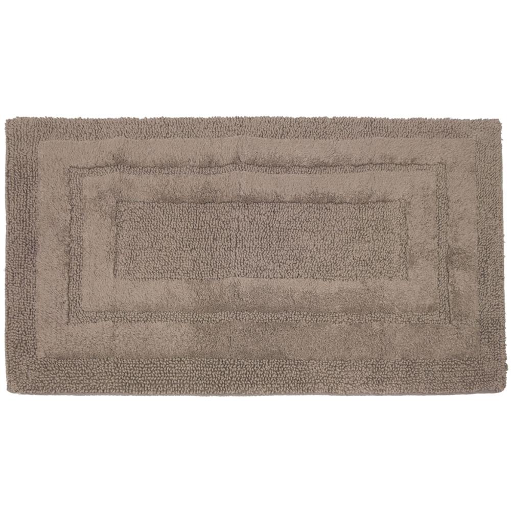 Tappeto Casa Bagno Cotone Spugna Morbida Tinta Unita Antiscivolo Sirio Castoro 55x130 Castoro - Foto 1