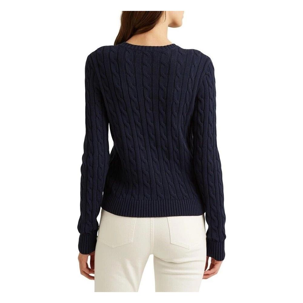 Ralph Lauren Cardigan Trecce Donna 100% Cotone Tg Xl - Foto 2