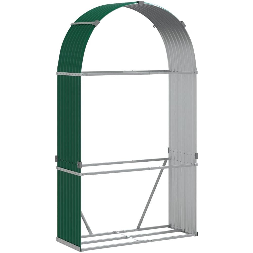 Portaceppi Verde 120x45x210 Cm In Acciaio Zincato - Foto 2