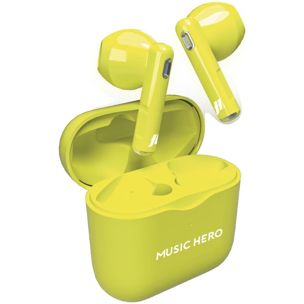 MHTWSFLUOY cuffia e auricolare True Wireless Stereo (TWS) In-ear Musica e Chiamate Giallo - Foto 1