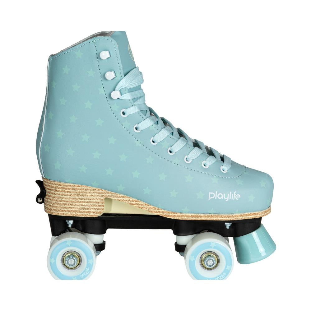 Playlife Pattini a quattro ruote regolabili Classic Pale Rose (31-34) - Foto 1