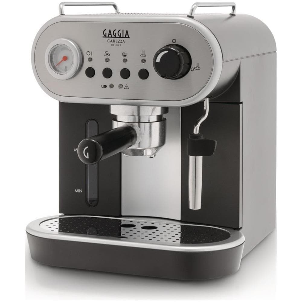 Carezza Deluxe Macchina da Caffè Espresso Manuale Serbatoio da 1.4 Litro Potenza 1900 Watt Colore Nero / Argento - Foto 12