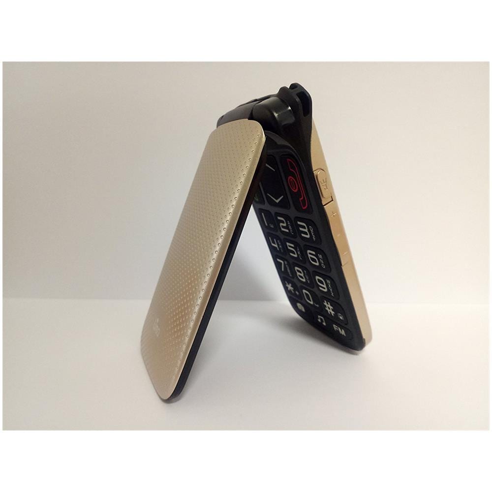 F10 LINO Dual Sim Senior Phone Display 2.4" con Tasti Grandi + SOS + Slot Micro SD Bluethooth Fotocamera Colore Champagne - Italia - Foto 2