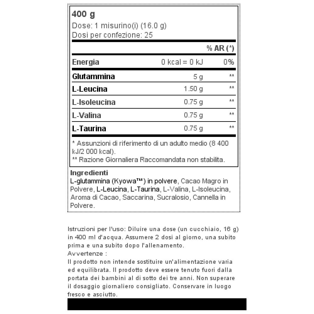 Gluta 5 400g - - Glutamine - Cioccolato - Foto 2