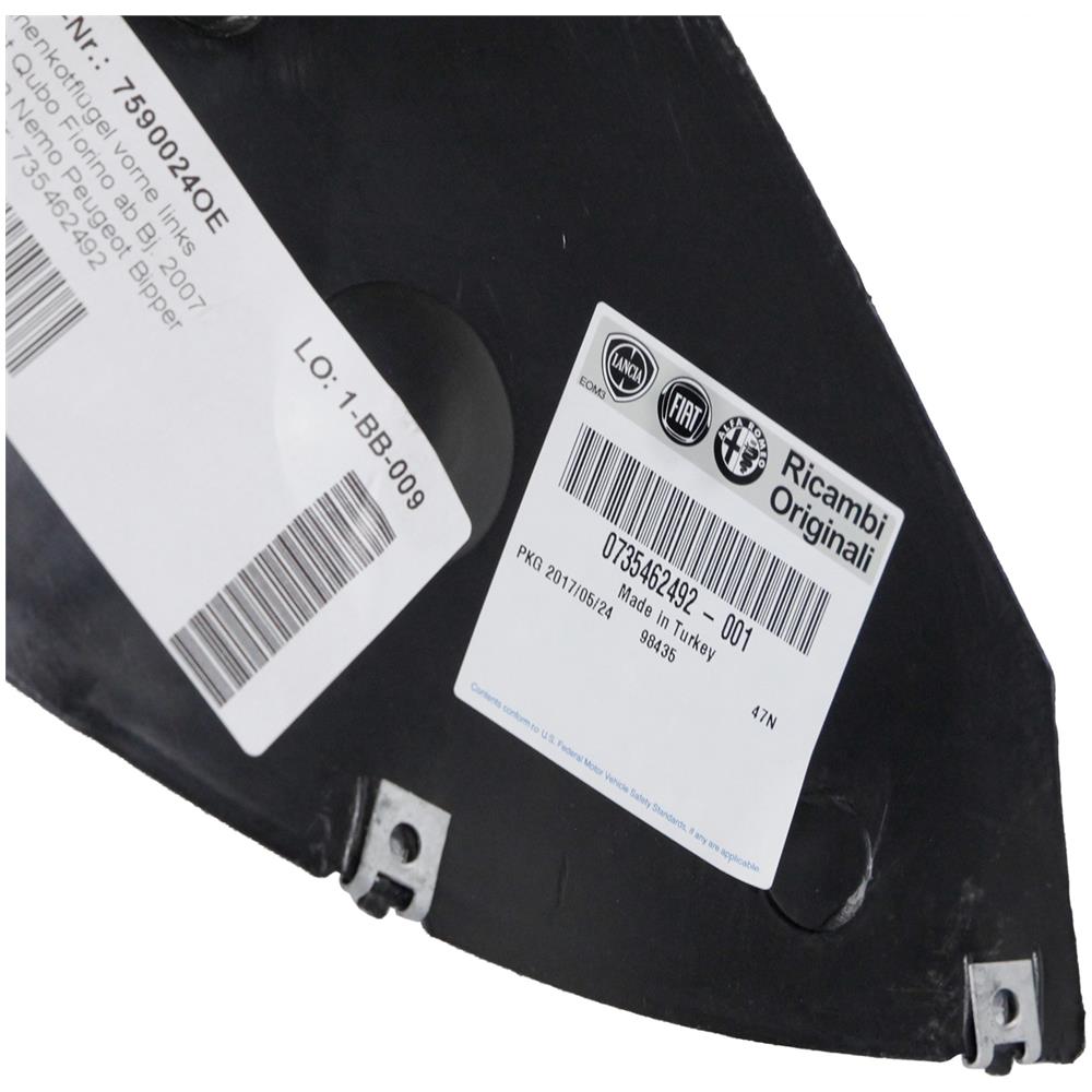 Interno Sinistro Ala Anteriore Qubo Fiorino Da Bj. 2007 735.462.492 - Foto 3