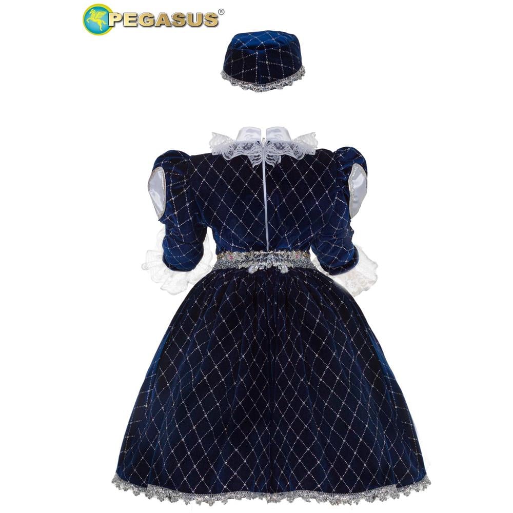 Costume Principessa In Velluto 25/36mesi Carnevale - Foto 2