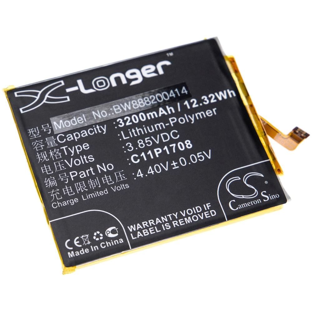 Batteria Sostituisce Asus 0b200-02890100, C11p1708 (1icp4/66/75) Per Smartphone Cellulare (3200mah, 3,85v, Li-poly)  - Foto 1