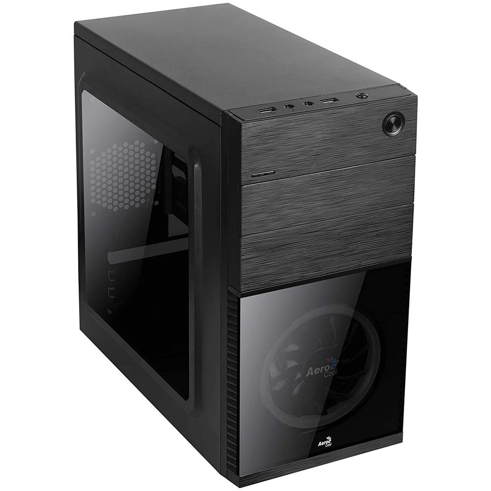 корпус minitower aerocool cs-105 black.