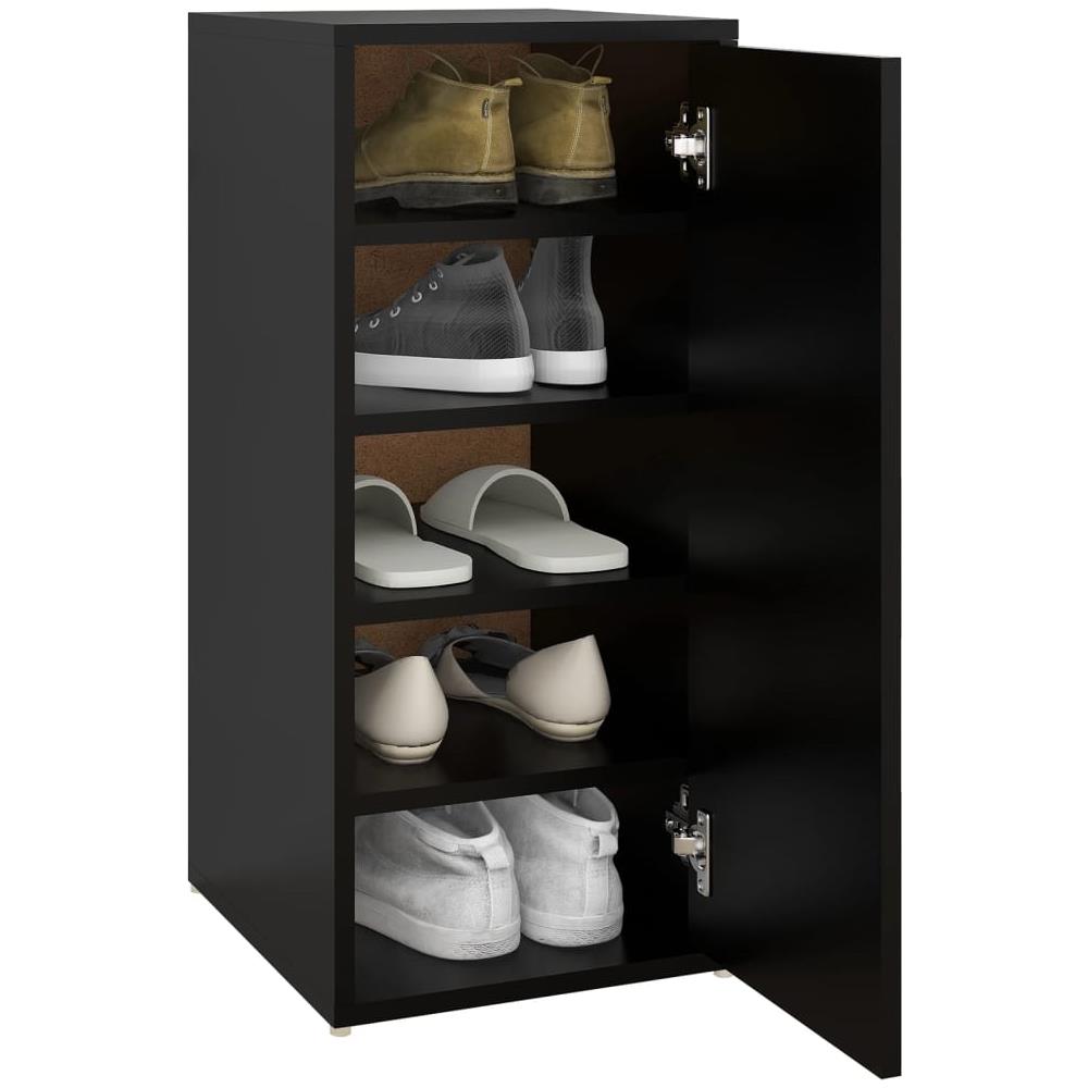 Scarpiera Nera 32x35x70 cm in Truciolato - Foto 2