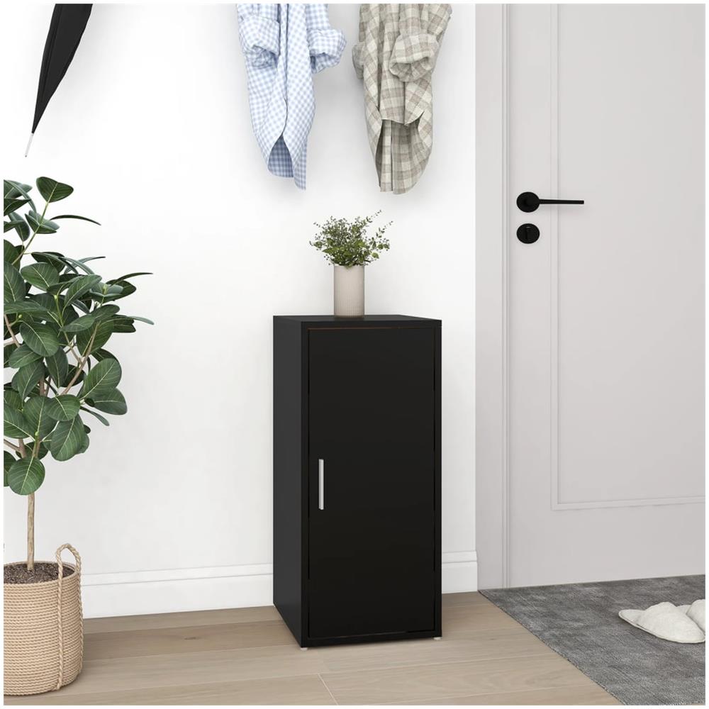 Scarpiera Nera 32x35x70 cm in Truciolato - Foto 10