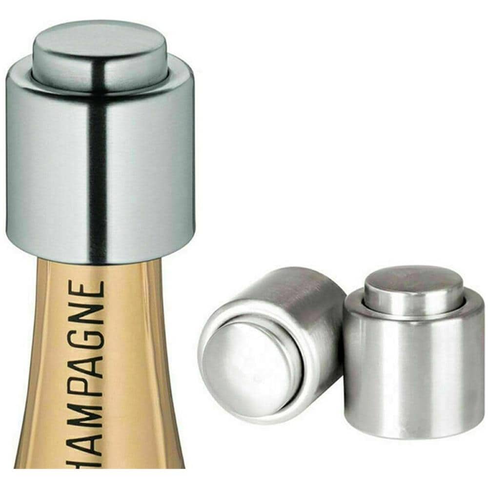 Tappo Sottovuoto Per Bottiglia Di Vino Acciaio Inossidabile - Foto 2