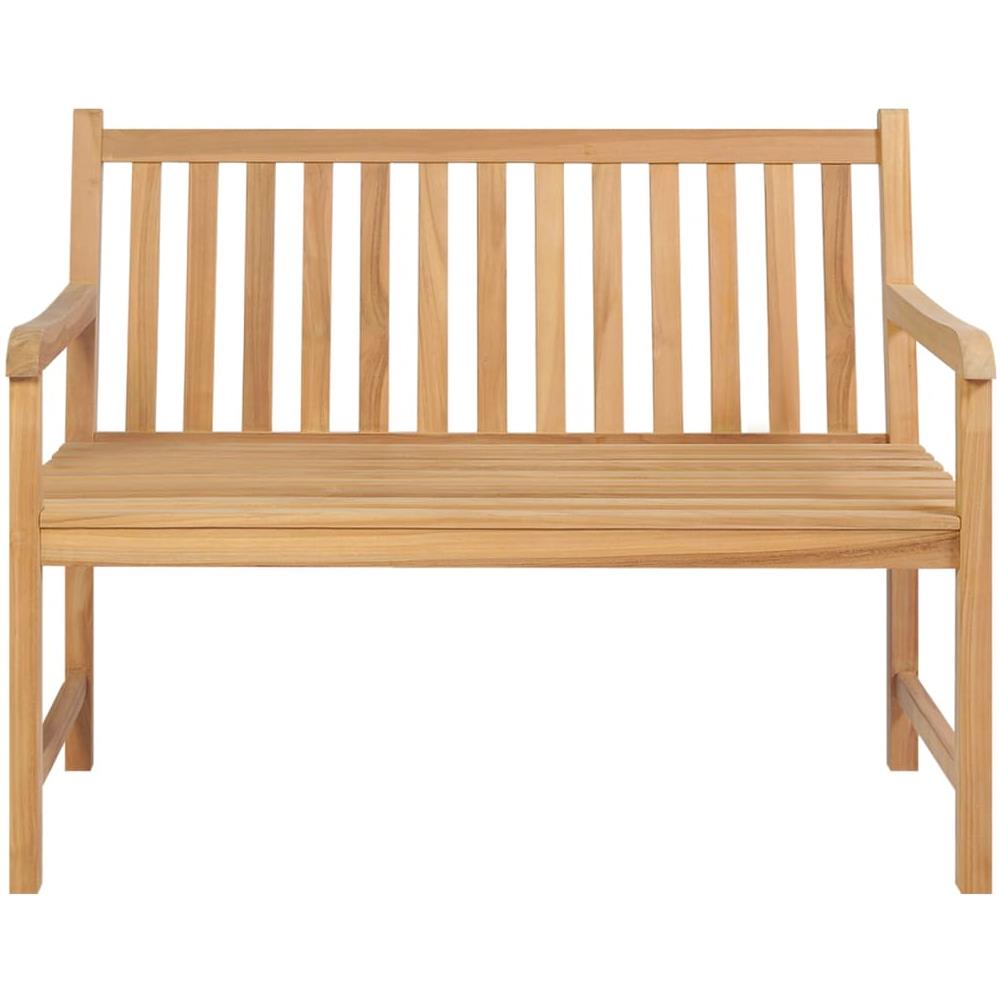 Panchina da Giardino 114 cm in Legno Massello di Teak - Foto 2