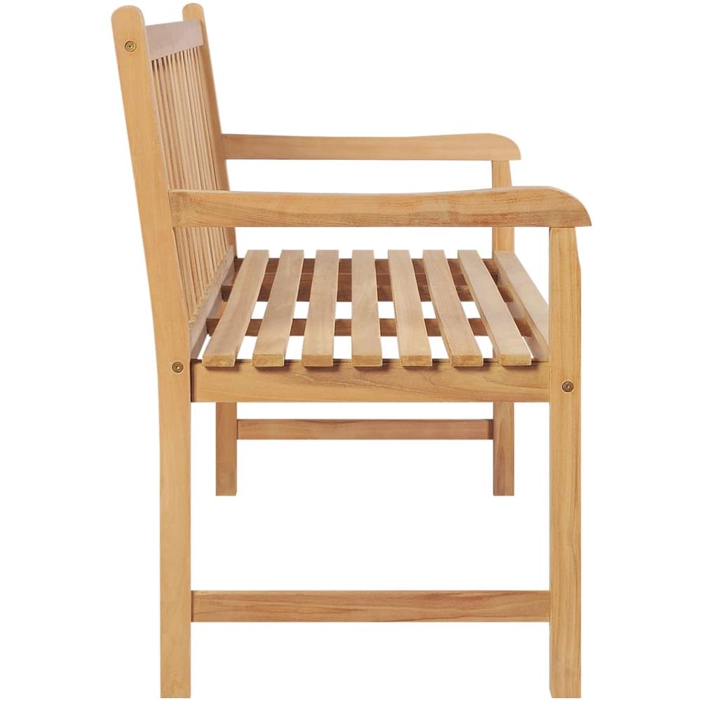 Panchina da Giardino 114 cm in Legno Massello di Teak - Foto 3