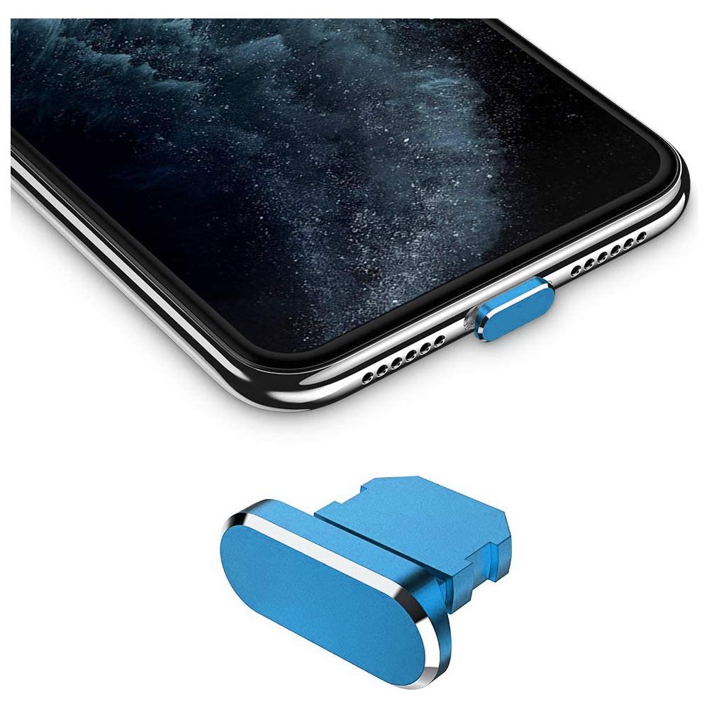 Cappuccio Protettivo Compatibile Con Apple Iphone In Azzurro - Spina Di Protezione Dalla Polvere Spina Per La Porta Di Ricarica Antipolvere - Foto 1
