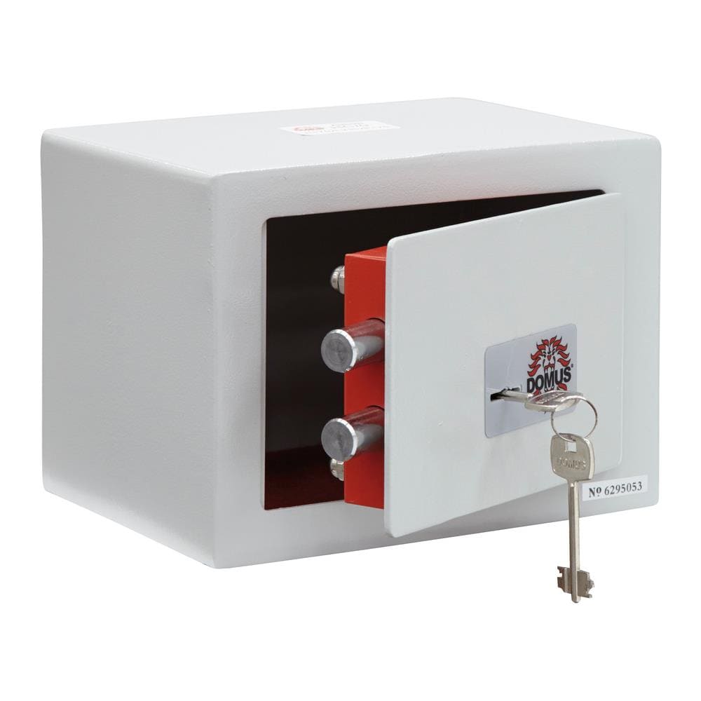 D-hc / 0 Cassaforte In Acciaio Con Serratura A Chiave, Cassaforte A Mobile Per Abitazioni, Facile Da Usare E Installare, 17 X 23 X 17 Cm, 5 L - Foto 2