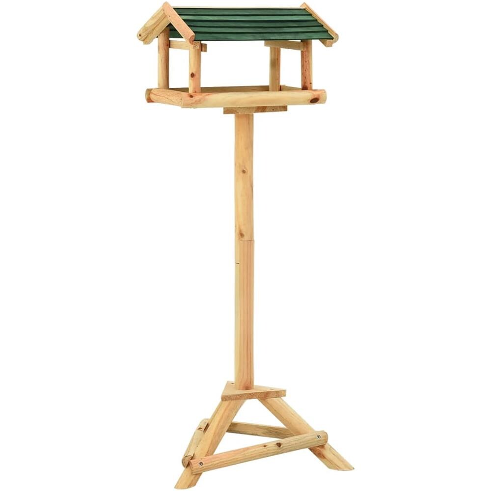 Mangiatoia Uccelli Con Supporto 37x28x100 Cm In Legno Abete - Foto 1