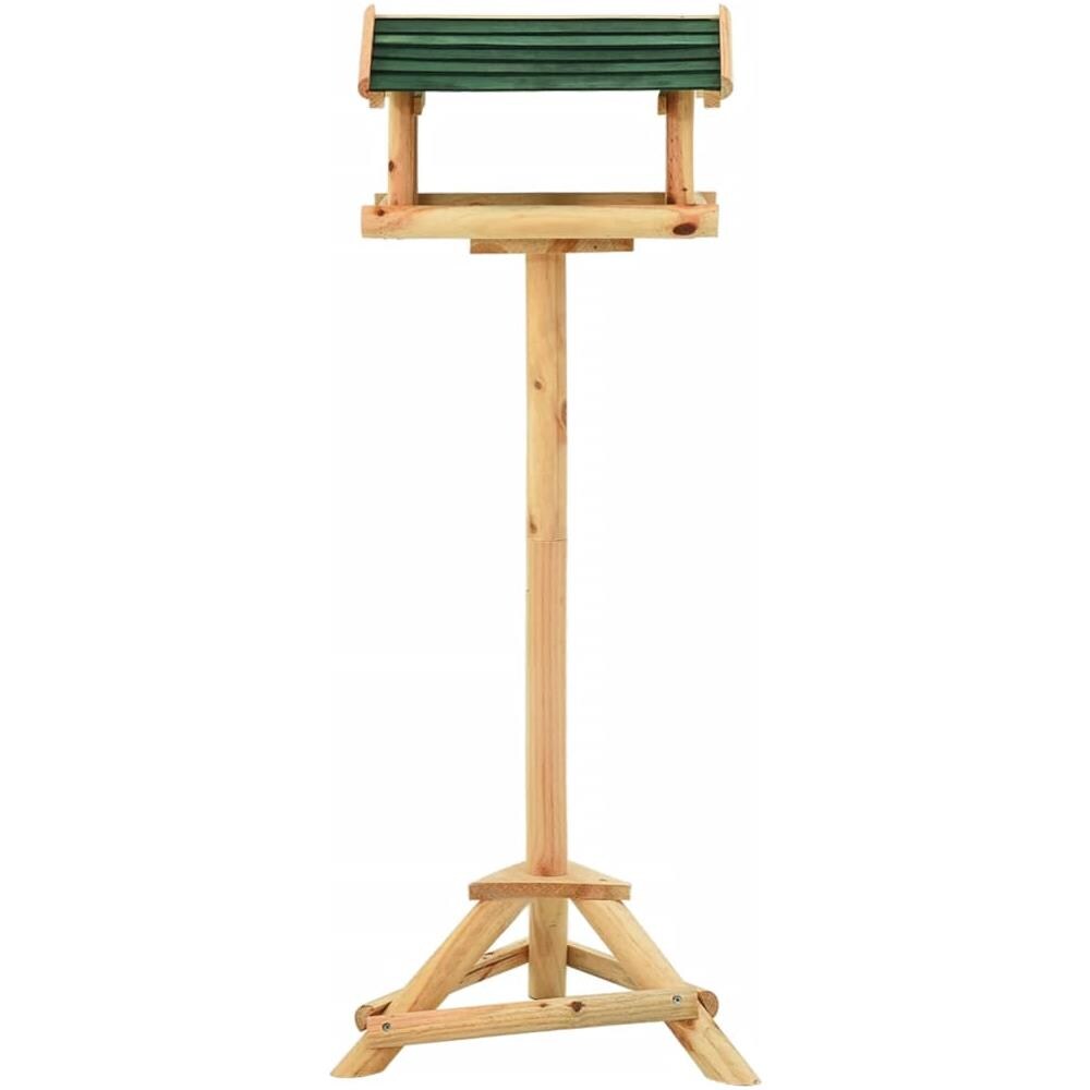 Mangiatoia Uccelli Con Supporto 37x28x100 Cm In Legno Abete - Foto 2