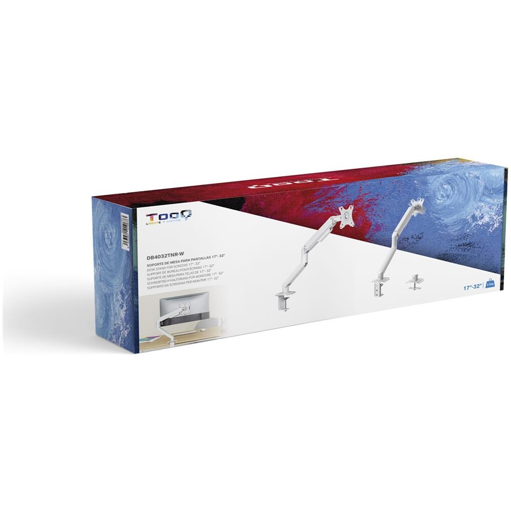 DB4032TNR-W supporto da tavolo per Tv a schermo piatto 81,3 cm (32") Bianco Scrivania - Foto 10