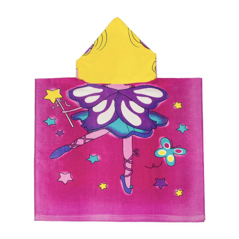 Poncho Mare Per Bambini In Spugna 100% Cotone In Varie Fantasie Poncho Ballerina - Foto 5