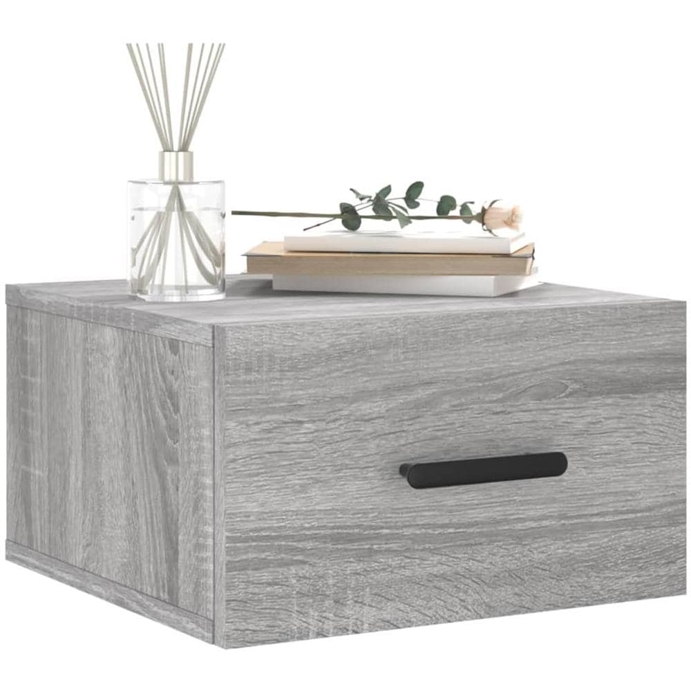 Comodini A Muro 2 Pz Grigio Sonoma 35x35x20 Cm - Foto 3