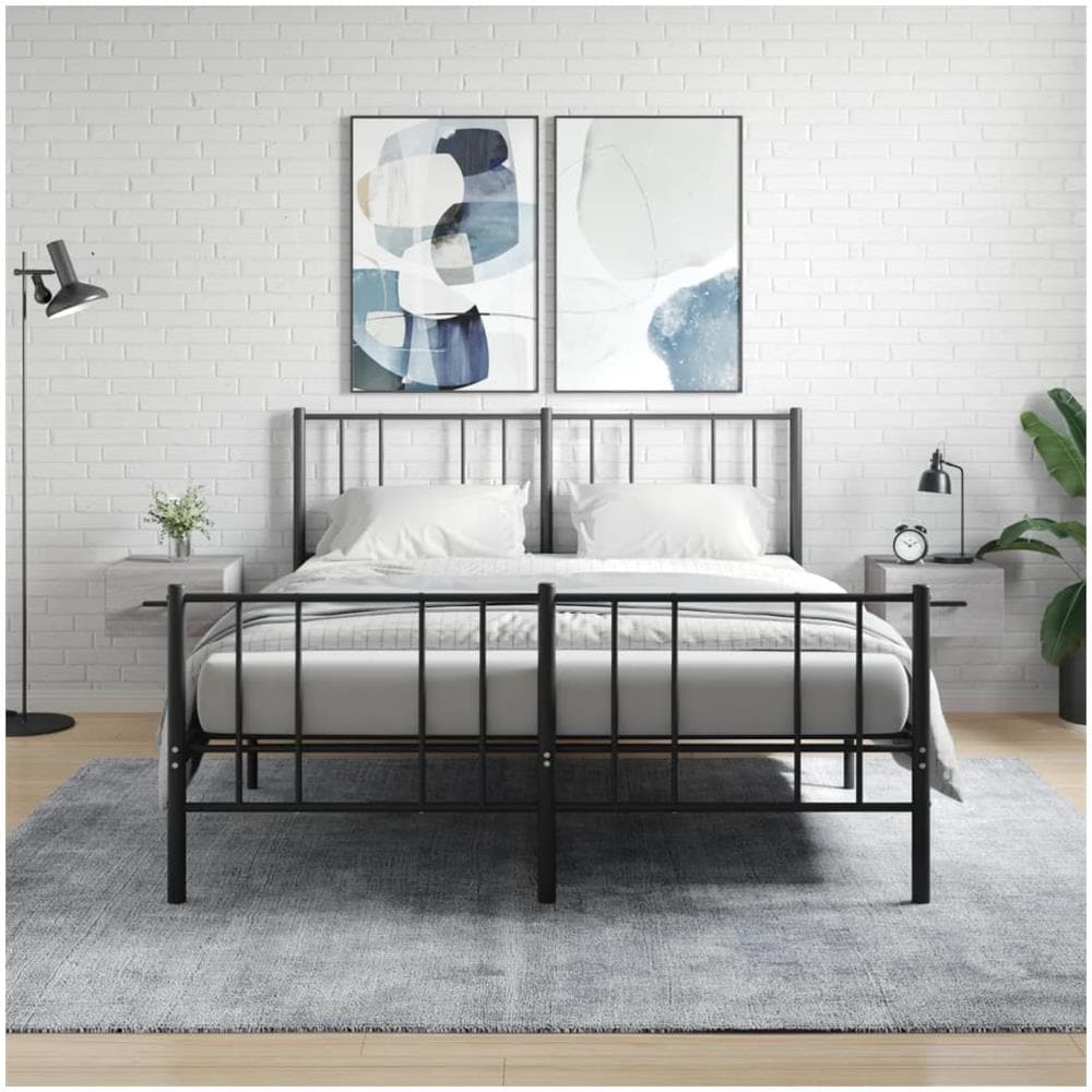 Comodini A Muro 2 Pz Grigio Sonoma 35x35x20 Cm - Foto 1