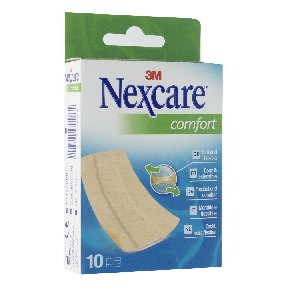 Comfort Bandes 10 Cm X 6 Cm Pre-decoupees X10 Nexcare 3 M - Foto 1