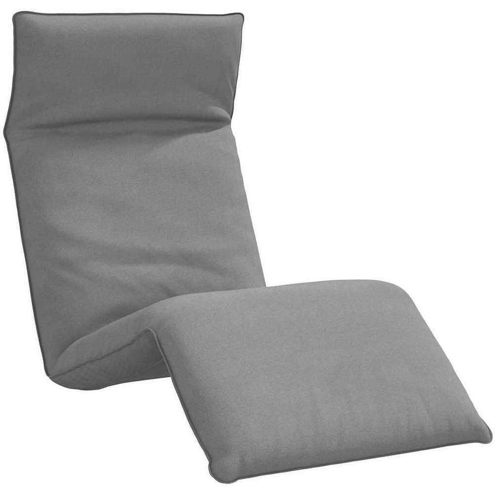 Lettino Pieghevole Grigio 175x54x8,5 cm in Tessuto Oxford - Foto 1