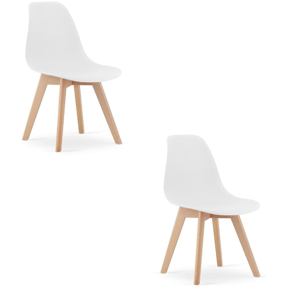 Sedia VALORA KITO - Sedie ergonomiche da pranzo /ufficio bianche x2 - Foto 1