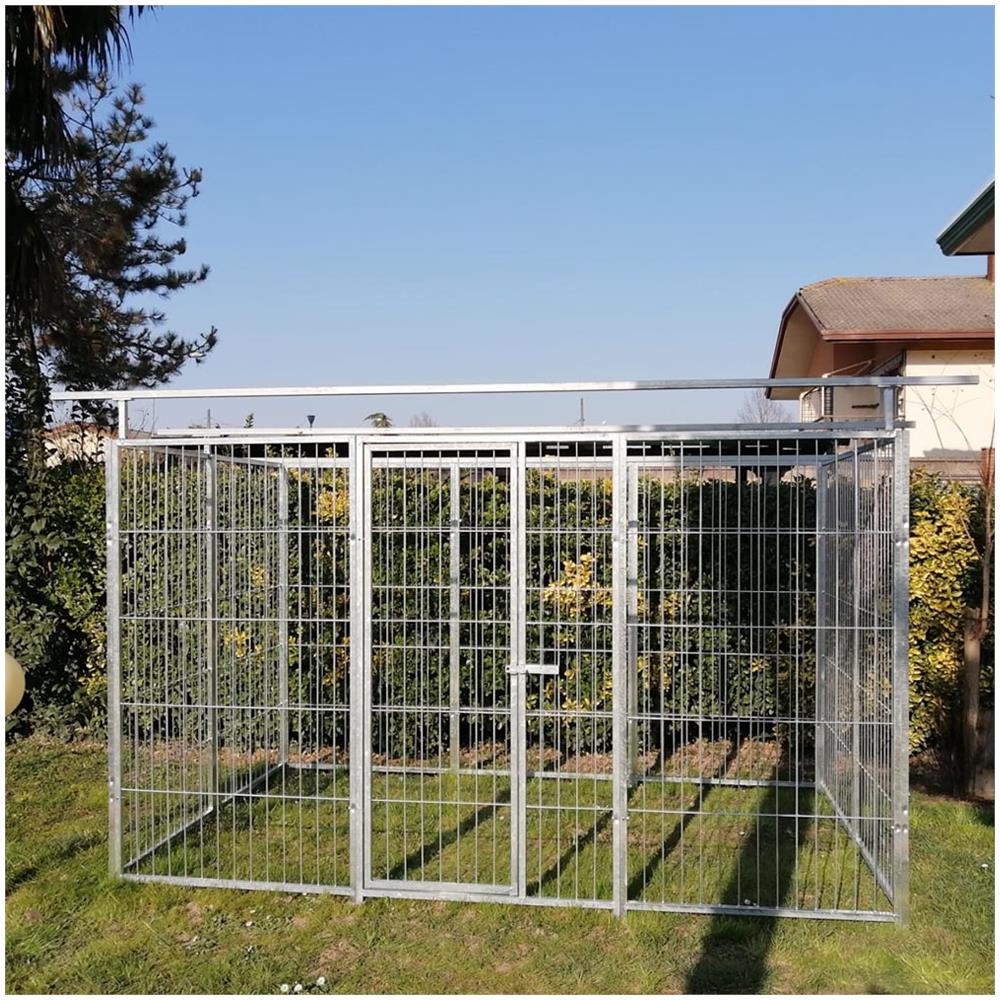 Box Per Cani Da Esterno In Rete Con Predisposizione Alla Copertura Zincatura Elettrolitica 300 X 200 X H 180 Cm - Foto 2