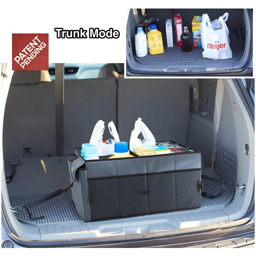 Auto Organizer Da Unit Auto Prodotti - Stoccaggio Con Cravatta Gi Le Cinghie Best For Tidy Auto Organizzazione Boot Maintenance Antiscivolo Sicuro Tote Di Corsa Pieghevole - Foto 4
