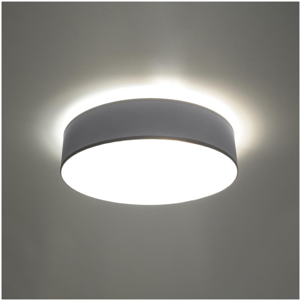 Plafoniera Rotonda A Filo A 3 Luci Argento, Attacco E27 - Foto 13