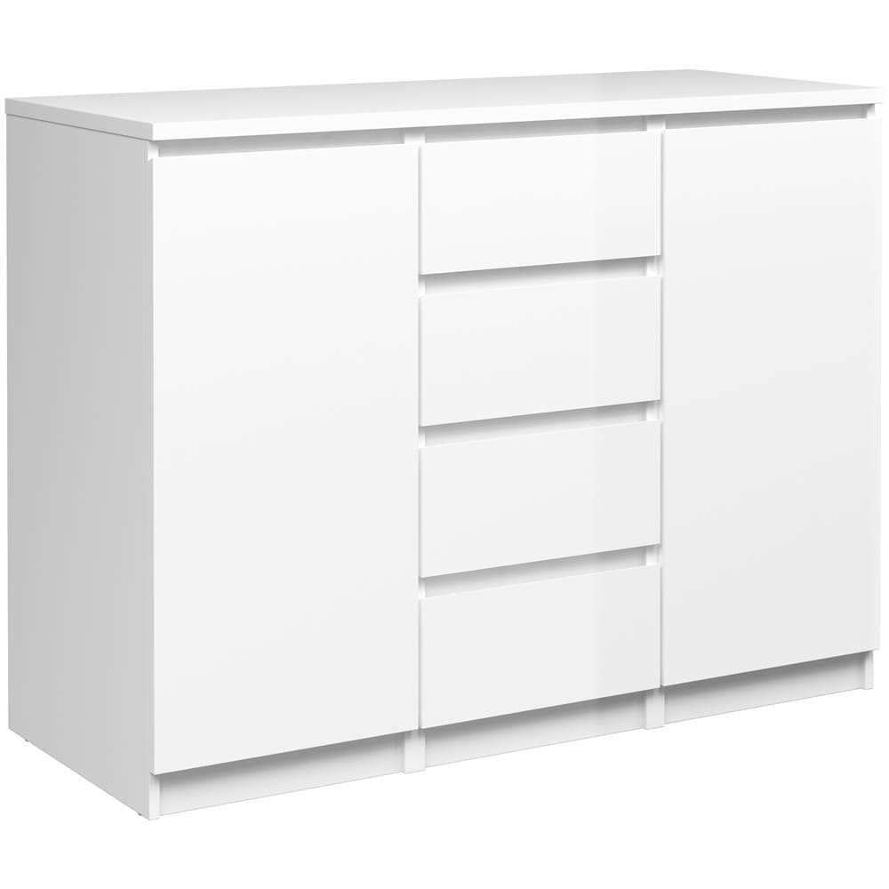Credenza con anta magnetica, armadietto indipendente in legno, cucina