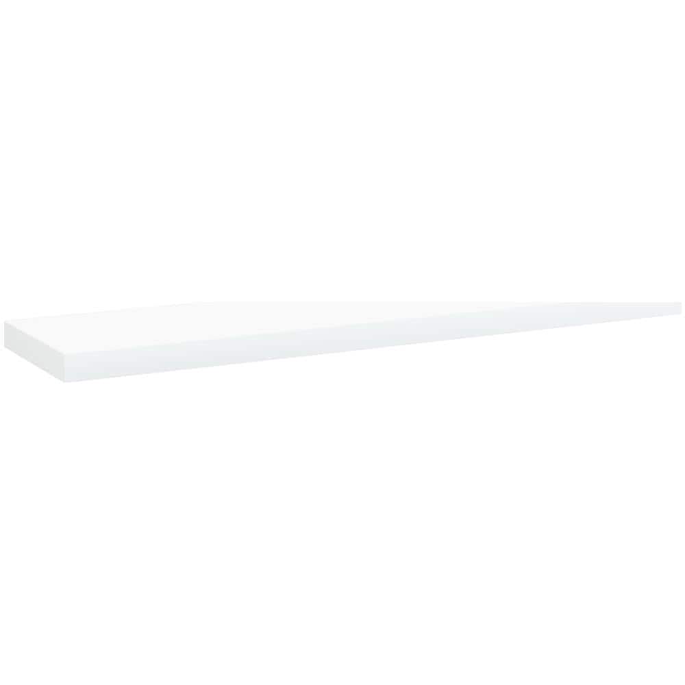 Ripiani per Libreria 4 pz Bianchi 40x10x1,5 cm in Multistrato - Foto 3