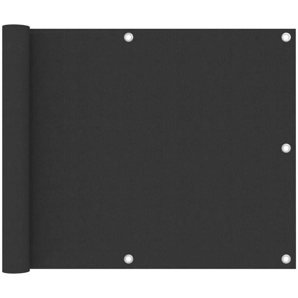 Paravento da Balcone Antracite 75x300 cm in Tessuto Oxford - Foto 1