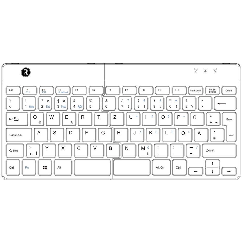 Tastiera USB RGOSP-DEWIBL  (Layout Tedesco) Colore Nero - Foto 3