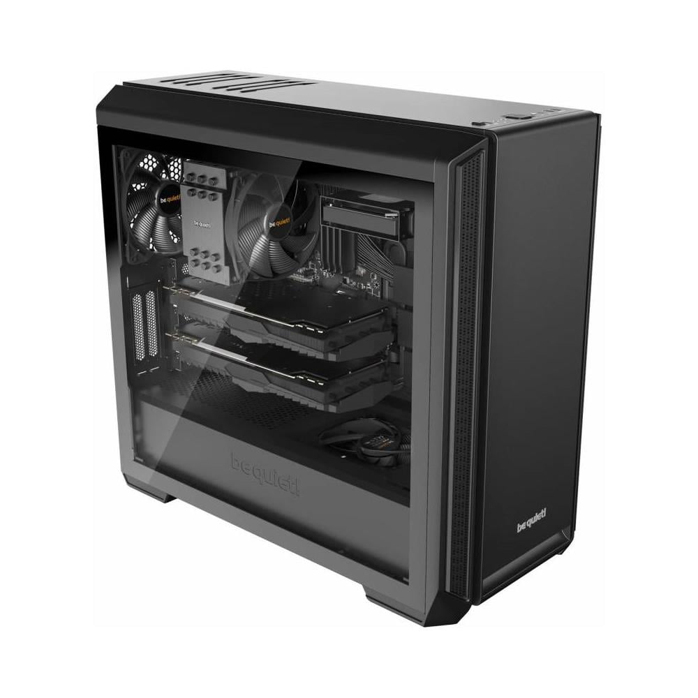 Case Silent Base 601 Middle Tower ATX / EATX / Micro ATX / Mini-ITX 2 Porte USB 3.0 Colore Nero (Finestrato) - Foto 2