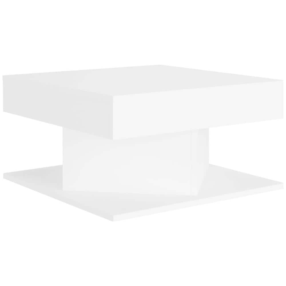 Tavolino da Salotto Bianco 57x57x30 cm in Legno Multistrato - Foto 2