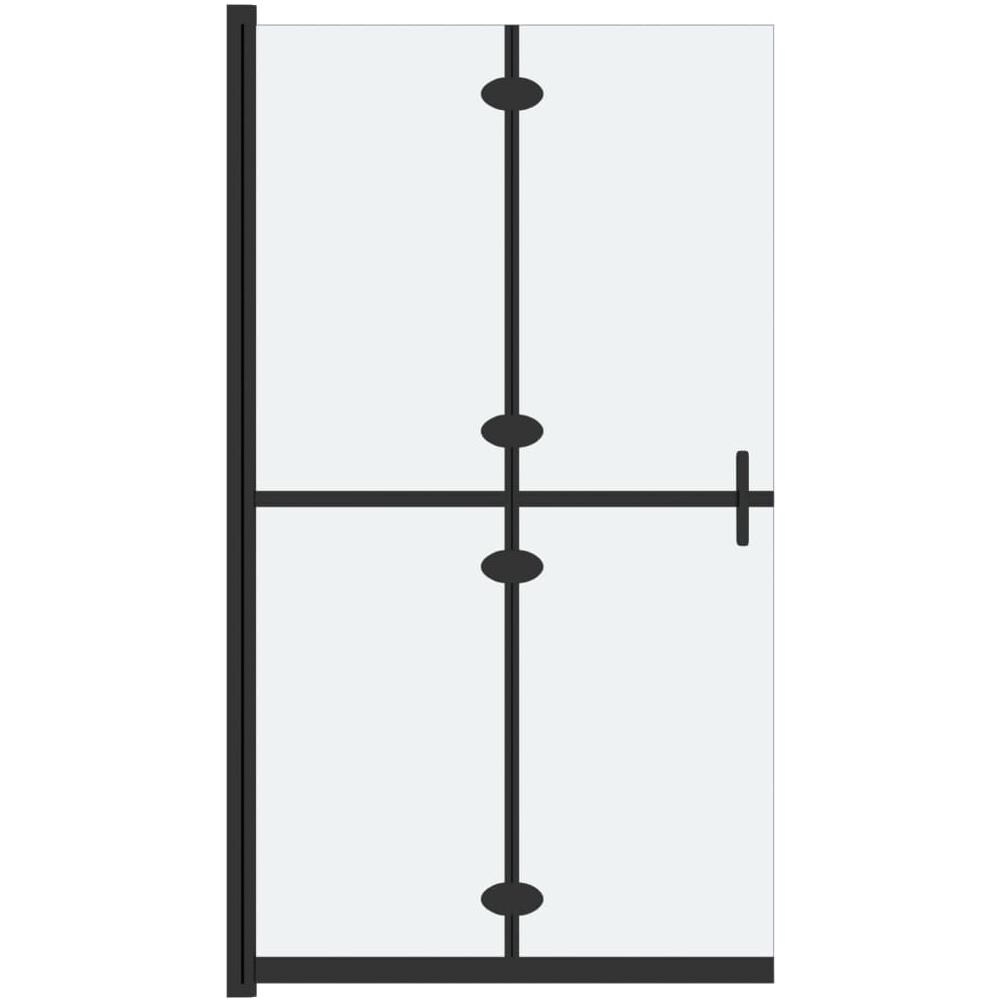 Parete Per Doccia Walk-in Pieghevole In Vetro Esg 100x190 Cm - Foto 2