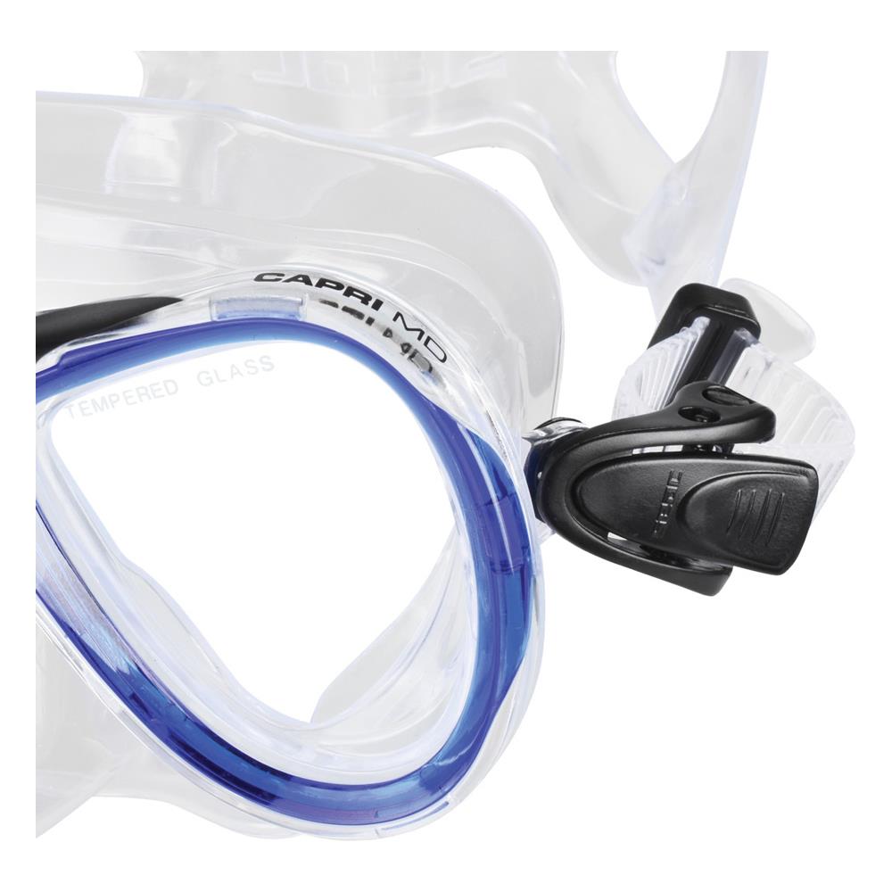 Maschera Capri Md Trasparente Trasparente / blu - Foto 2