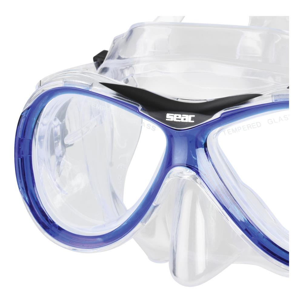 Maschera Capri Md Trasparente Trasparente / blu - Foto 3