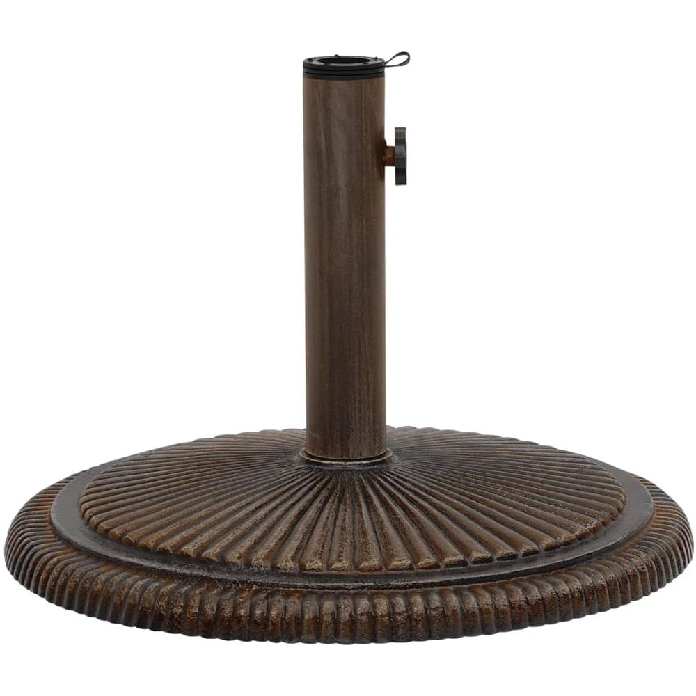 Base Per Ombrellone Bronzo 45x45x30 Cm In Ghisa - Foto 2