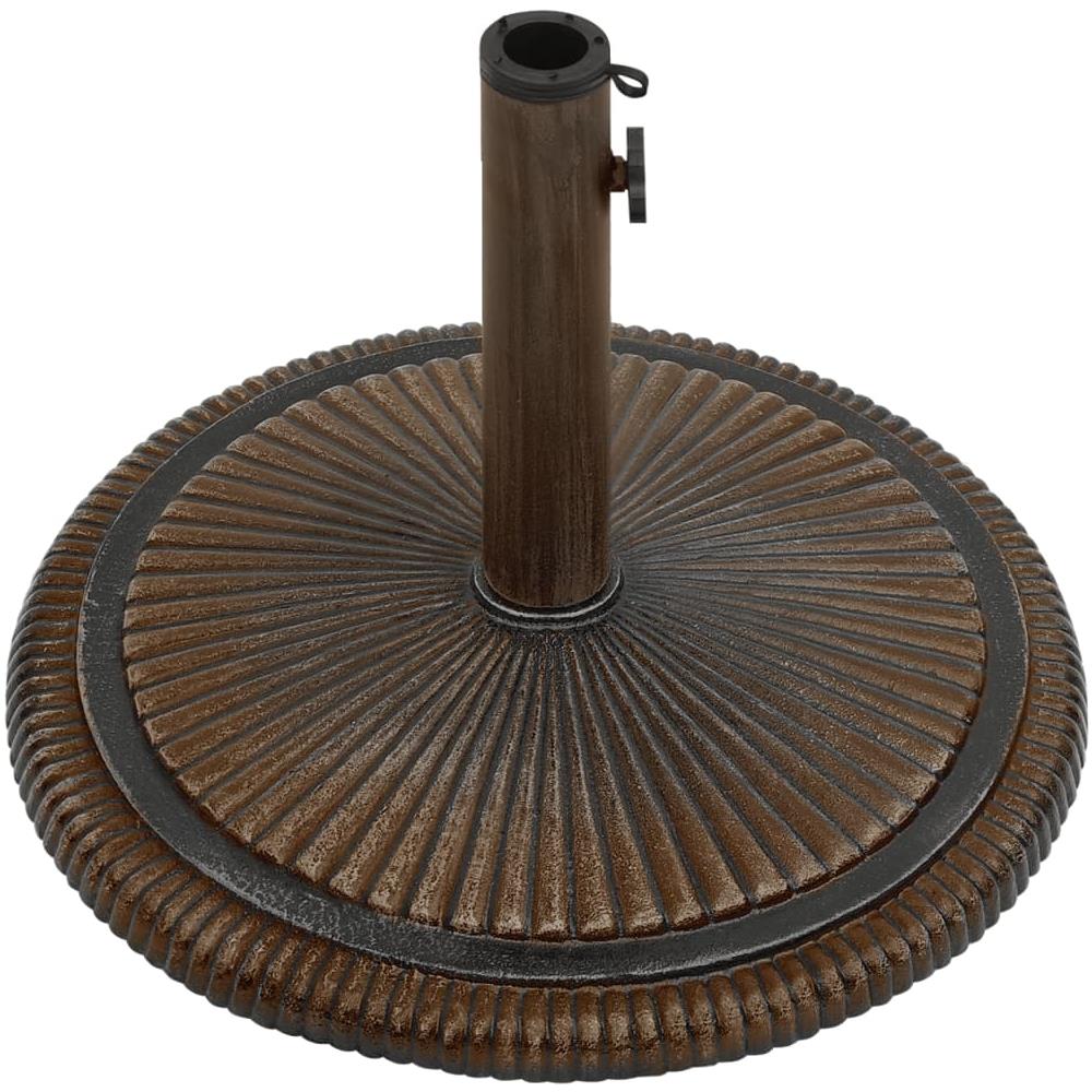 Base Per Ombrellone Bronzo 45x45x30 Cm In Ghisa - Foto 3