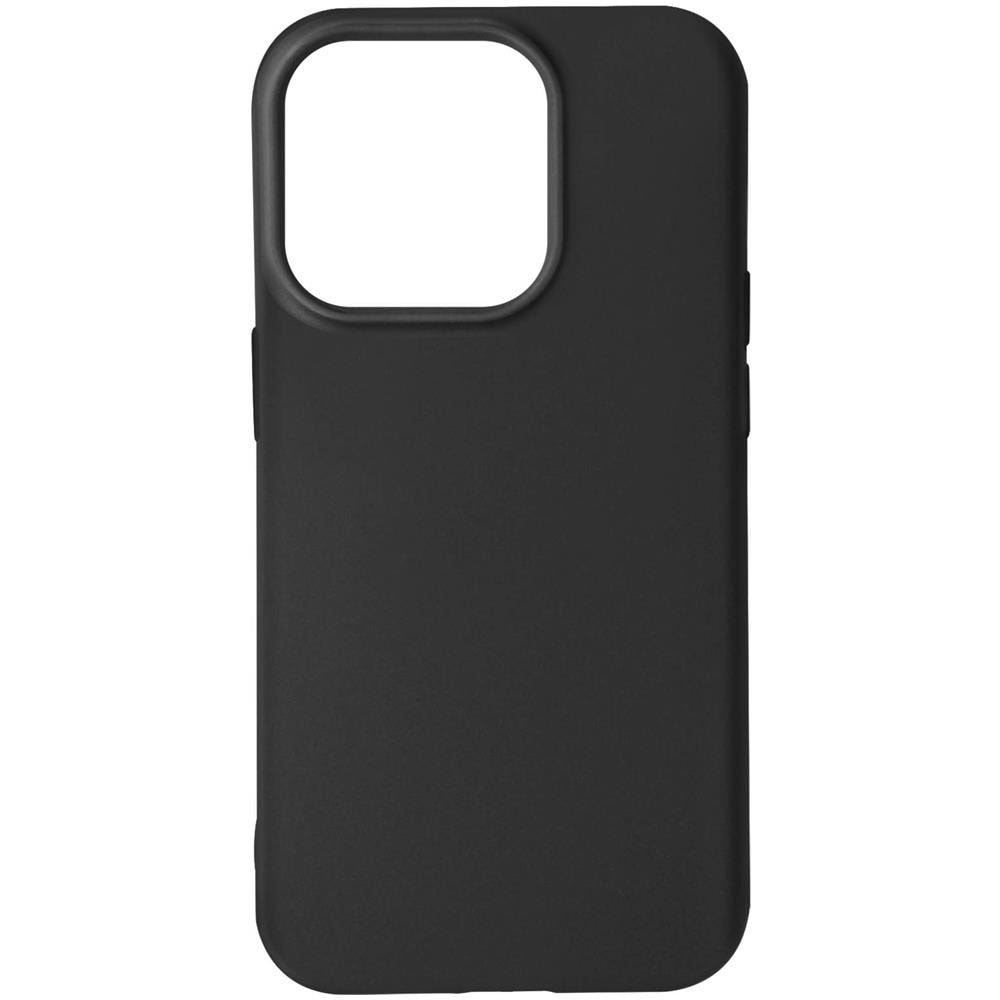 Cover Iphone 14 Pro Max Silicone Flessibile Finitura Opaca Nera - Foto 1