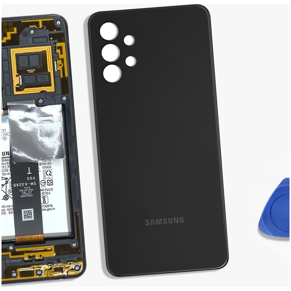 Copribatteria Di Ricambio Per Samsung Galaxy A32 5g Compatibile Al 100% Nero - Foto 2