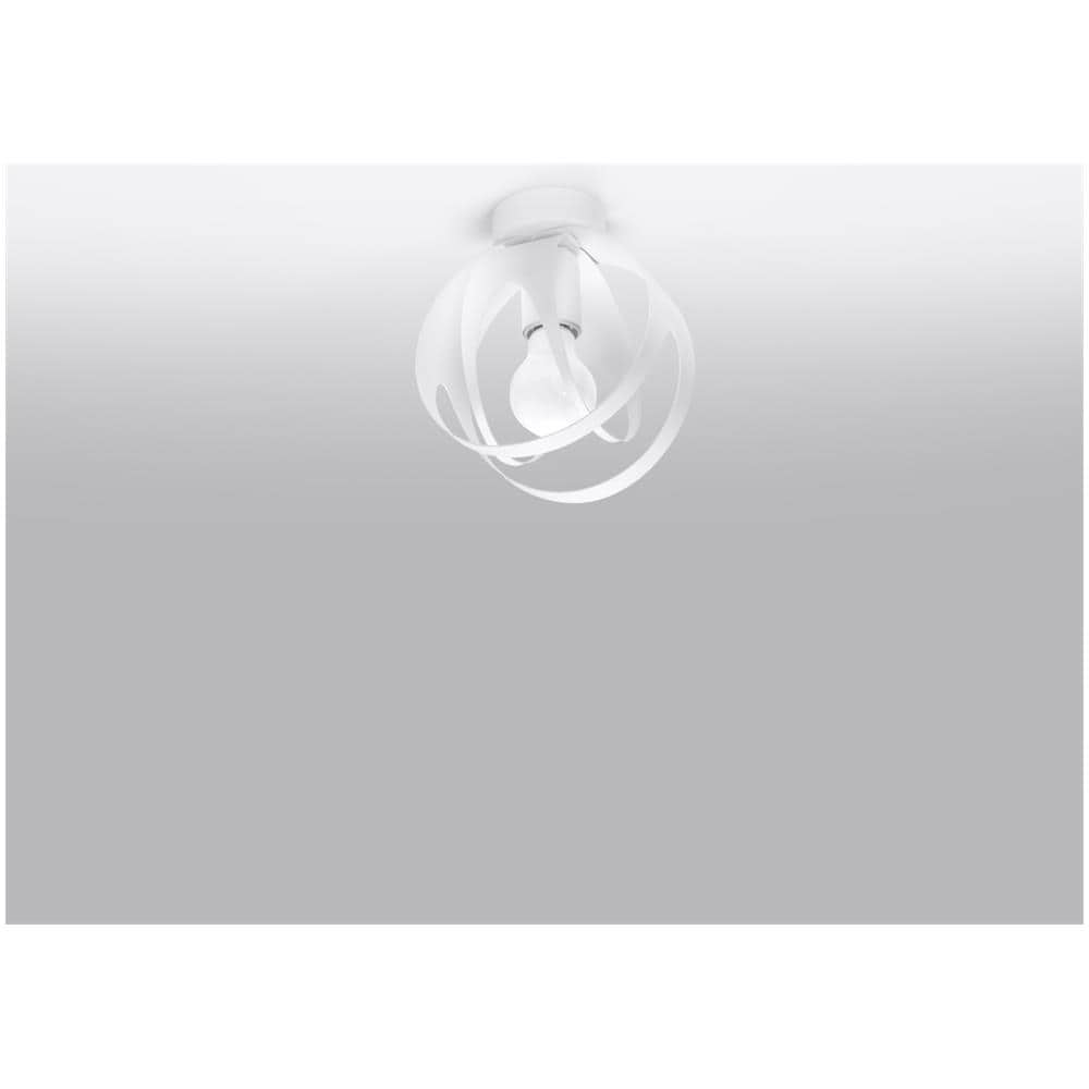 Lampada Da Soffitto Tulos Bianco Sl. 1082 - Moderno Lampade Da Soffitto Bianco 21x16x16 Cm - Foto 2