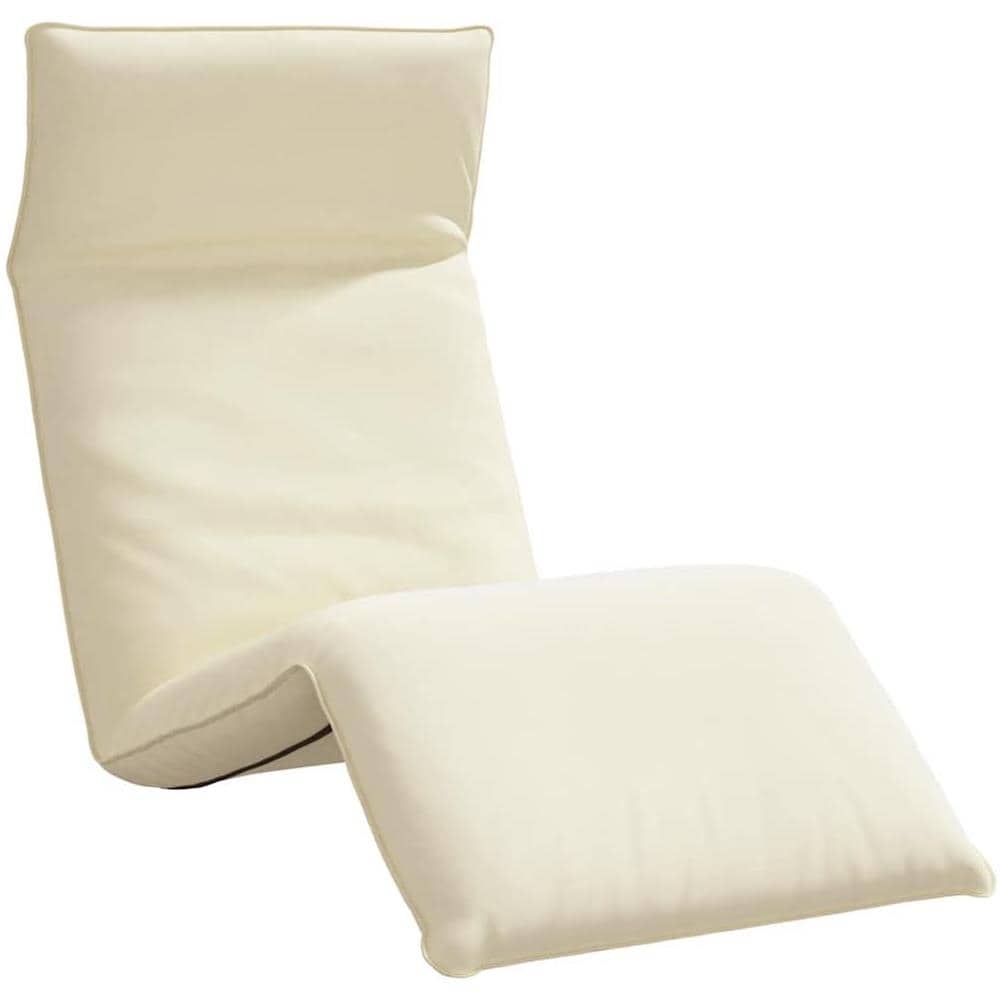 Lettino Pieghevole Crema 175x54x8,5 cm in Tessuto Oxford - Foto 1