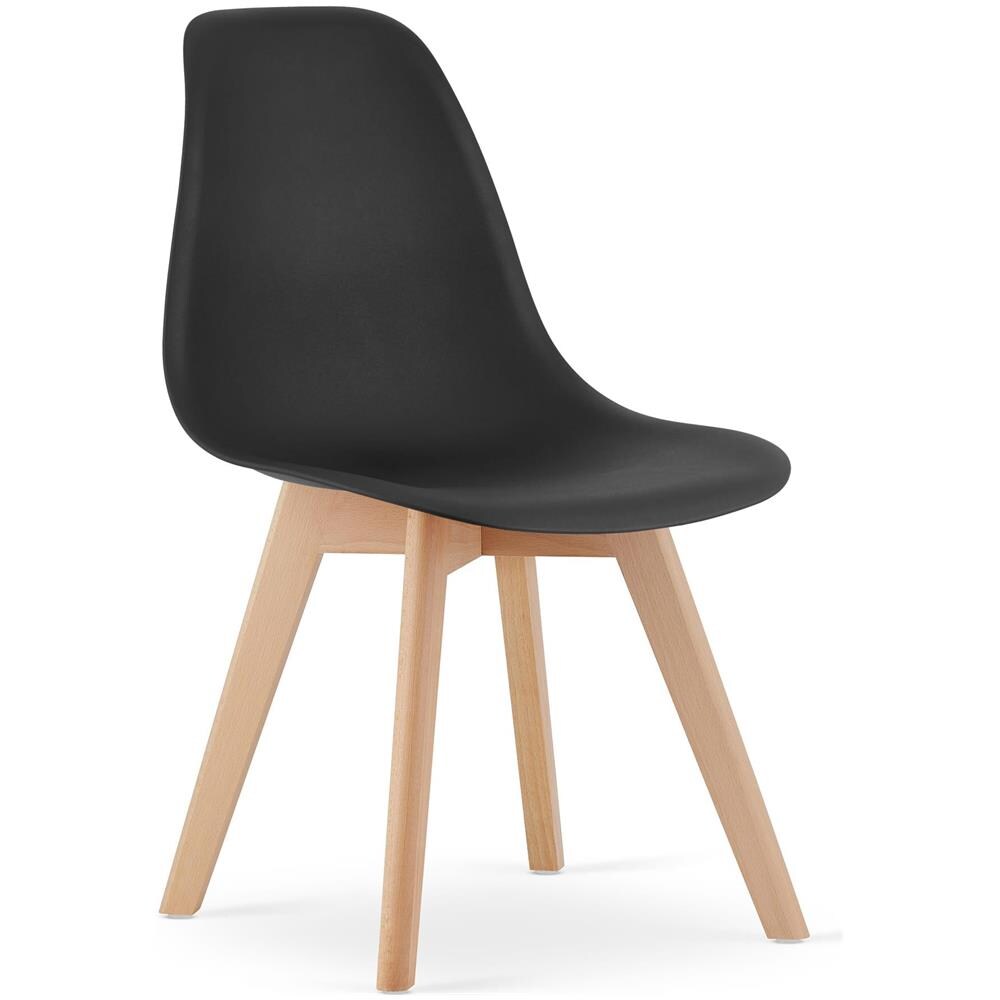 Sedia KITO - Sedie da pranzo ergonomiche nere x2 - Foto 2