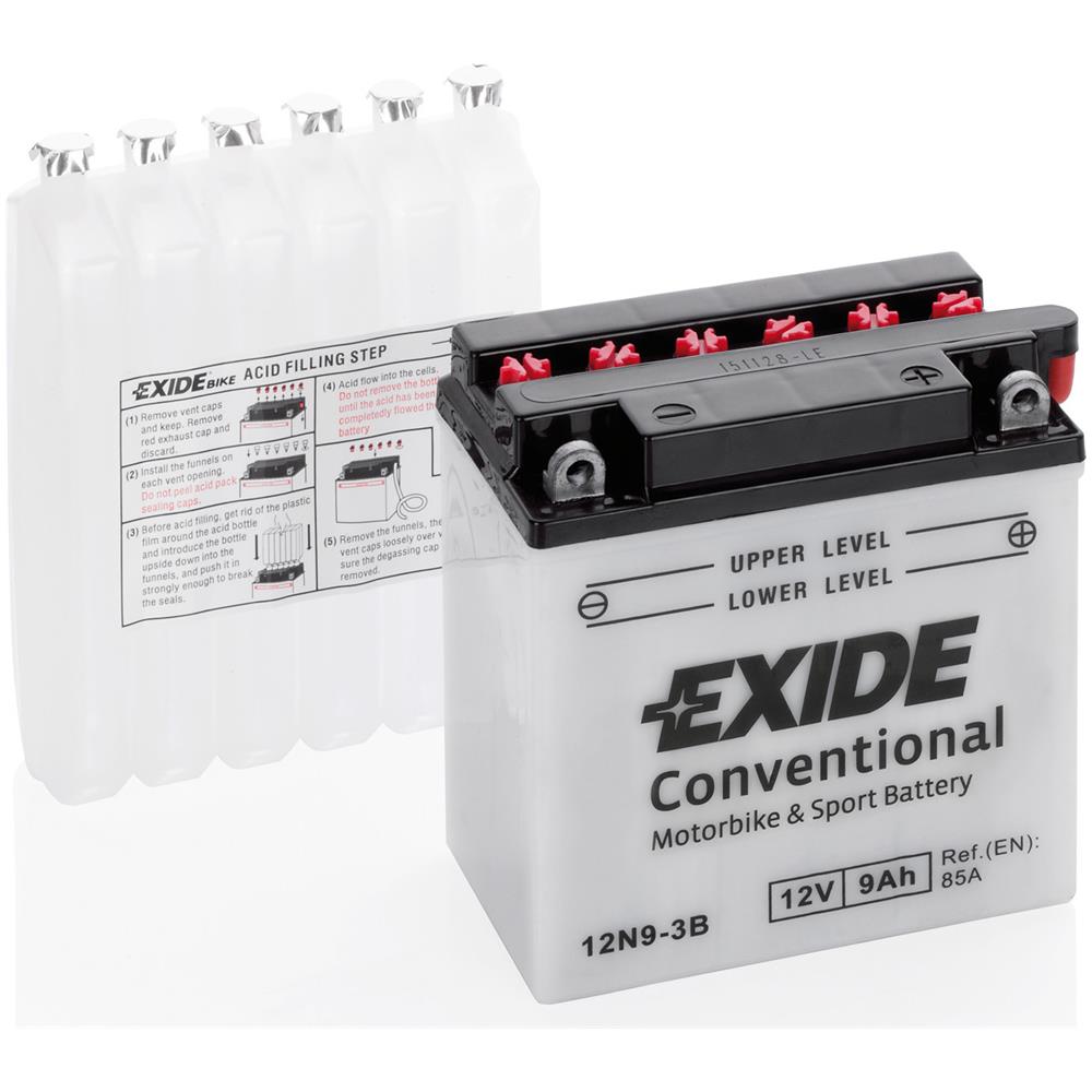 Ex12n93b Batteria 12v Bike Conventional 9 Ah 85 A - Foto 1